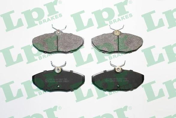 LPR 05P854 - Brake Pad Set, disc brake parts5.com