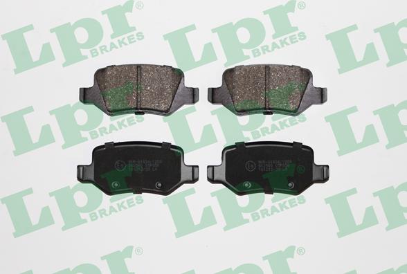 LPR 05P850 - Brake Pad Set, disc brake www.parts5.com