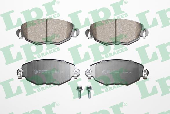 LPR 05P865 - Brake Pad Set, disc brake www.parts5.com