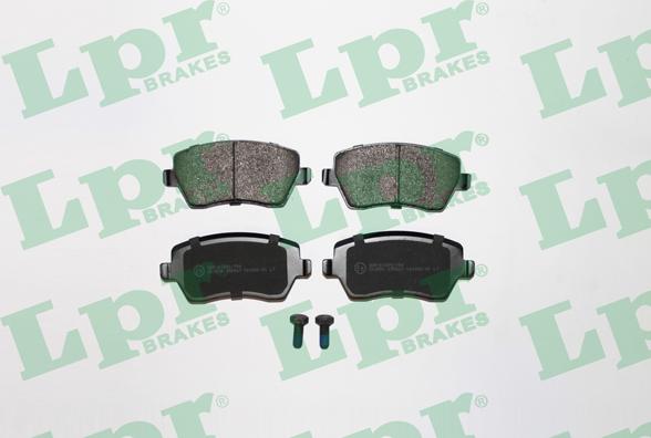 LPR 05P867 - Тормозные колодки, дисковые, комплект www.parts5.com