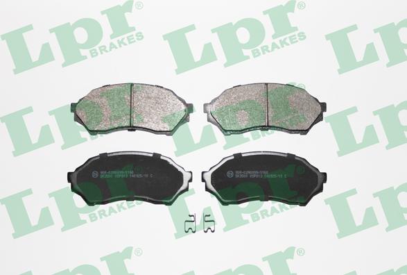 LPR 05P813 - Brake Pad Set, disc brake www.parts5.com