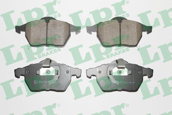 LPR 05P812 - Brake Pad Set, disc brake www.parts5.com