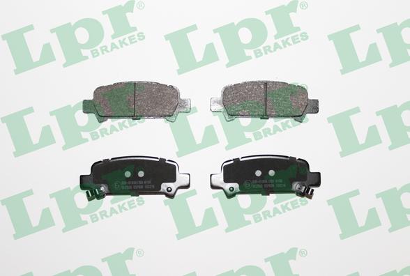 LPR 05P838 - Тормозные колодки, дисковые, комплект www.parts5.com