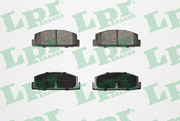 LPR 05P876 - Brake Pad Set, disc brake www.parts5.com