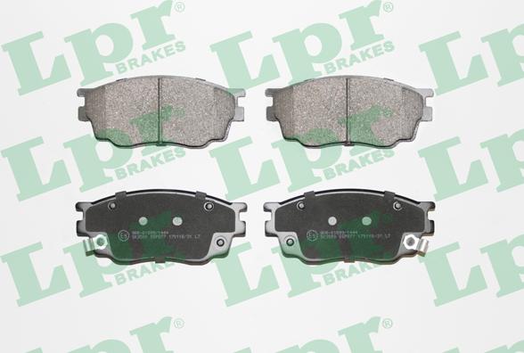 LPR 05P877 - Тормозные колодки, дисковые, комплект www.parts5.com