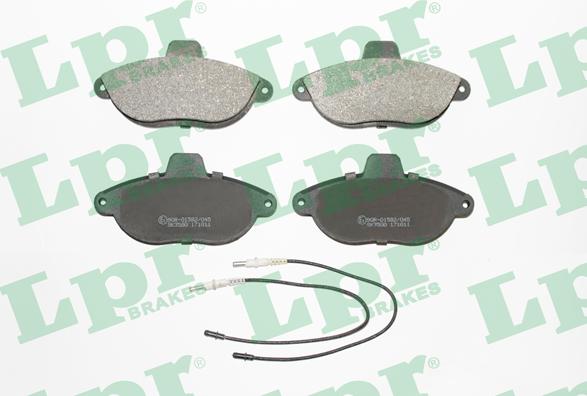 LPR 05P346 - Brake Pad Set, disc brake www.parts5.com