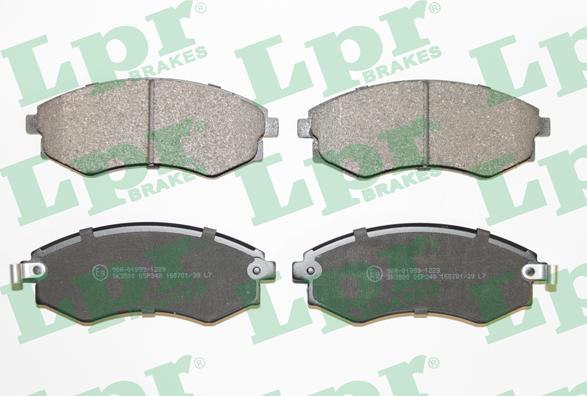 LPR 05P348 - Brake Pad Set, disc brake parts5.com