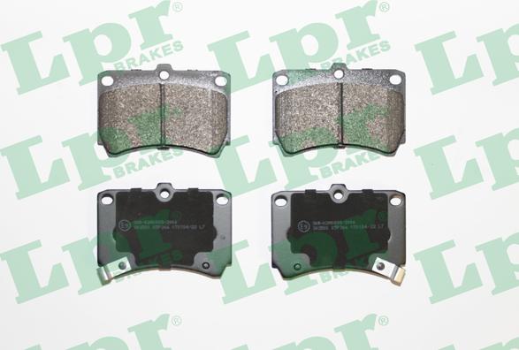 LPR 05P366 - Brake Pad Set, disc brake www.parts5.com