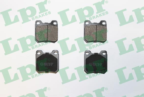 LPR 05P334 - Brake Pad Set, disc brake www.parts5.com