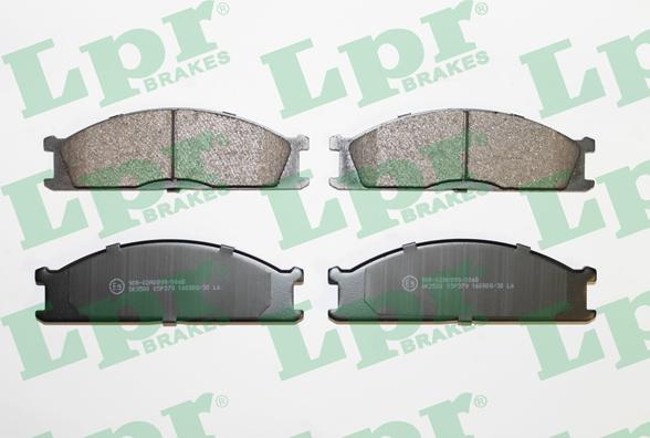 LPR 05P379 - Brake Pad Set, disc brake www.parts5.com