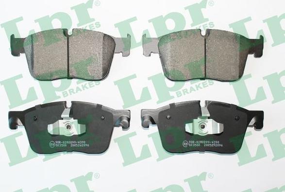 LPR 05P2096 - Brake Pad Set, disc brake www.parts5.com