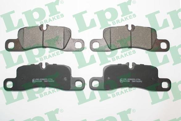 LPR 05P2092 - Brake Pad Set, disc brake www.parts5.com