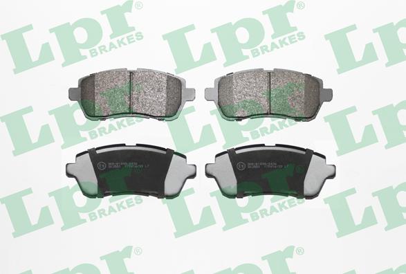 LPR 05P2045 - Brake Pad Set, disc brake www.parts5.com