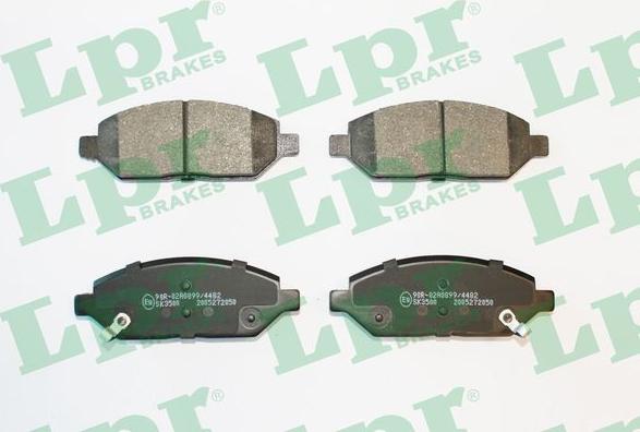 LPR 05P2050 - Bremsbelagsatz, Scheibenbremse www.parts5.com