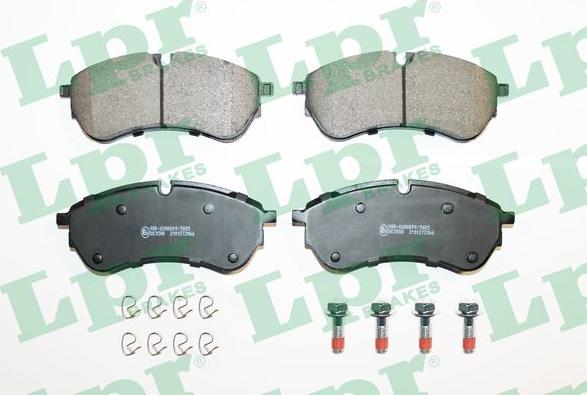 LPR 05P2066 - Brake Pad Set, disc brake www.parts5.com