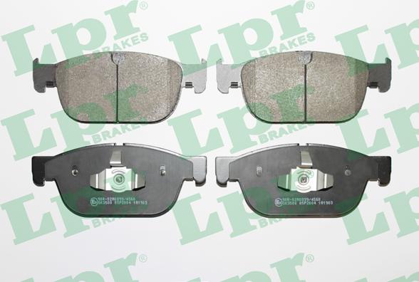 LPR 05P2004 - Brake Pad Set, disc brake parts5.com