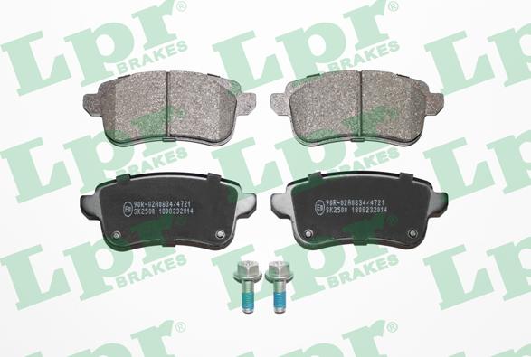 LPR 05P2014 - Brake Pad Set, disc brake www.parts5.com