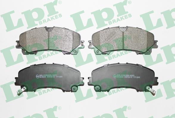 LPR 05P2012 - Brake Pad Set, disc brake www.parts5.com