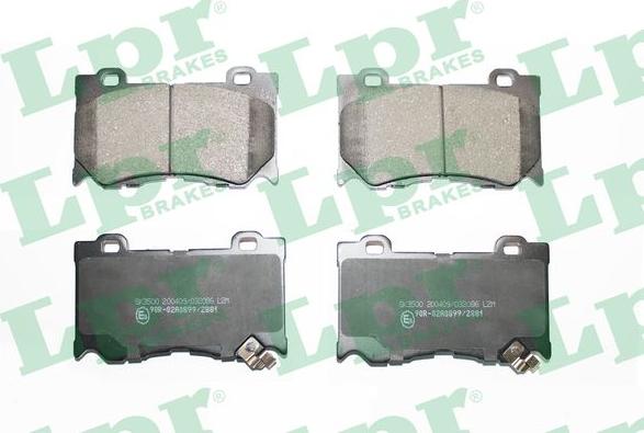 LPR 05P2086 - Brake Pad Set, disc brake www.parts5.com