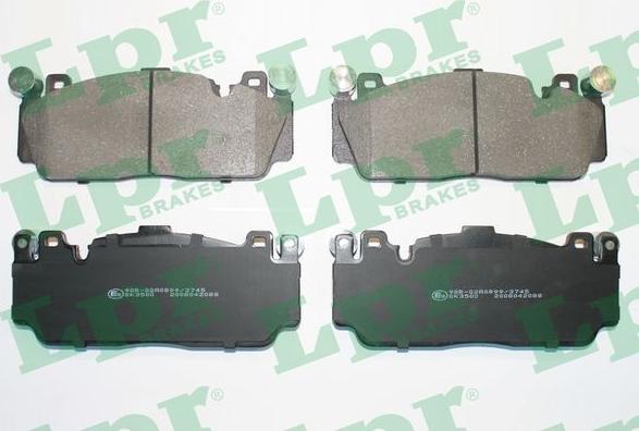 LPR 05P2088 - Brake Pad Set, disc brake www.parts5.com