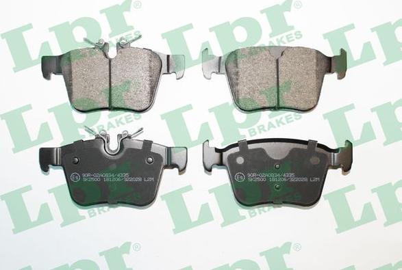 LPR 05P2028 - Brake Pad Set, disc brake www.parts5.com