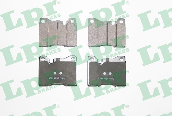 LPR 05P207 - Brake Pad Set, disc brake www.parts5.com