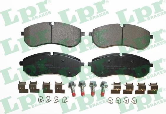 LPR 05P2196 - Brake Pad Set, disc brake www.parts5.com