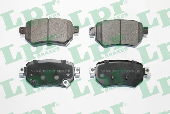 LPR 05P2109 - Brake Pad Set, disc brake www.parts5.com