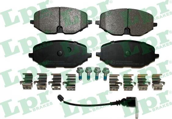 LPR 05P2184AK - Brake Pad Set, disc brake www.parts5.com