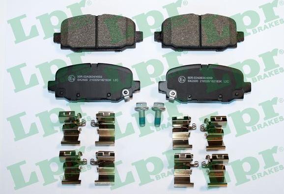 LPR 05P2183K - Brake Pad Set, disc brake parts5.com