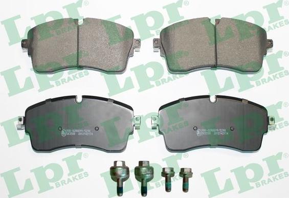 LPR 05P2174K - Brake Pad Set, disc brake www.parts5.com