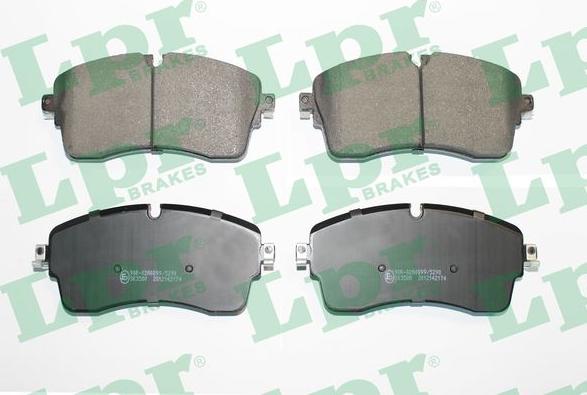 LPR 05P2174 - Brake Pad Set, disc brake www.parts5.com