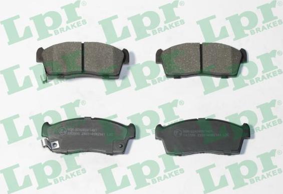 LPR 05P2341 - Brake Pad Set, disc brake www.parts5.com