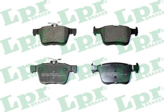 LPR 05P2352 - Brake Pad Set, disc brake www.parts5.com