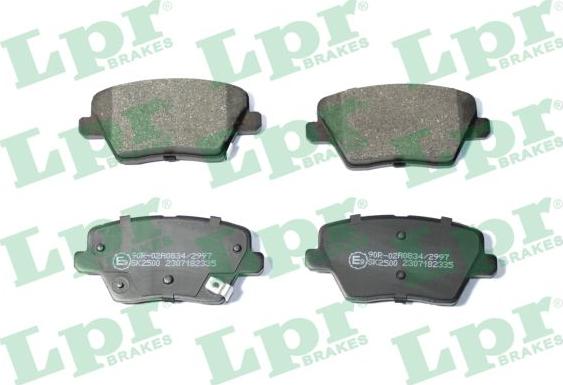 LPR 05P2335 - Brake Pad Set, disc brake www.parts5.com