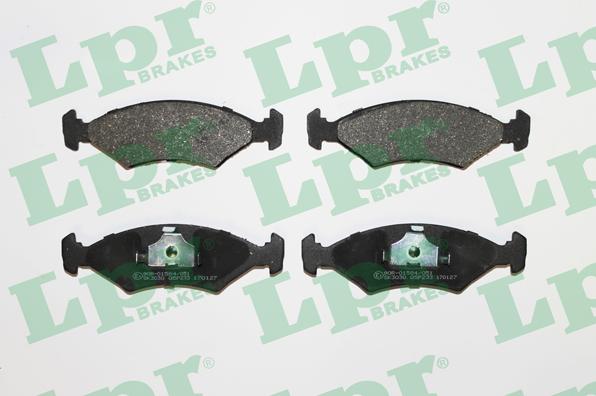 LPR 05P233 - Тормозные колодки, дисковые, комплект www.parts5.com