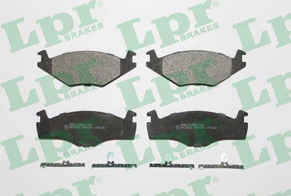 LPR 05P224 - Тормозные колодки, дисковые, комплект www.parts5.com