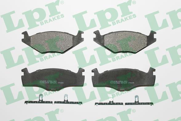 LPR 05P225 - Sada brzdových destiček, kotoučová brzda www.parts5.com