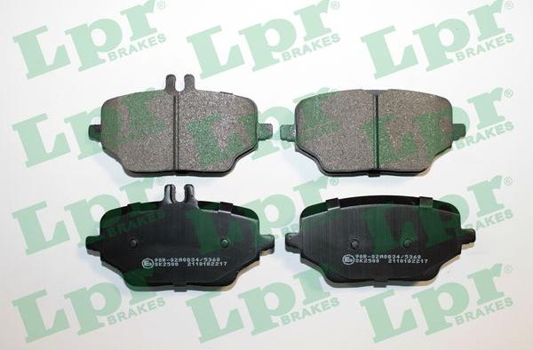 LPR 05P2217 - Sada brzdových destiček, kotoučová brzda www.parts5.com