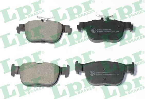 LPR 05P2277 - Brake Pad Set, disc brake www.parts5.com