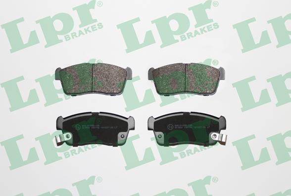 LPR 05P796 - Brake Pad Set, disc brake www.parts5.com