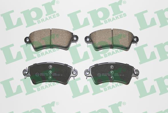 LPR 05P766 - Тормозные колодки, дисковые, комплект www.parts5.com