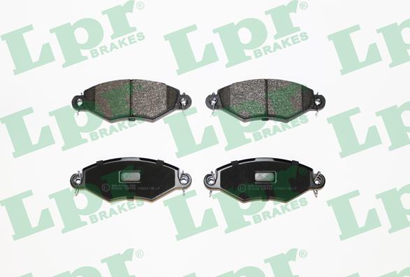 LPR 05P708 - Тормозные колодки, дисковые, комплект www.parts5.com