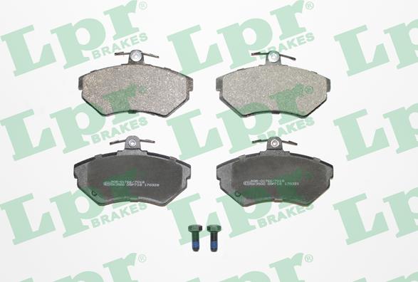 LPR 05P718 - Тормозные колодки, дисковые, комплект www.parts5.com