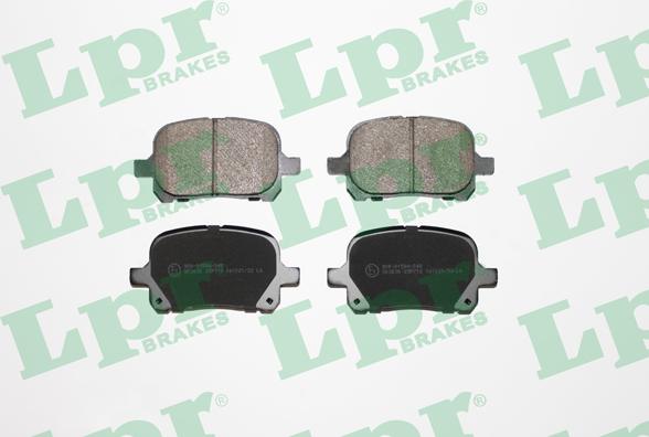 LPR 05P712 - Brake Pad Set, disc brake www.parts5.com