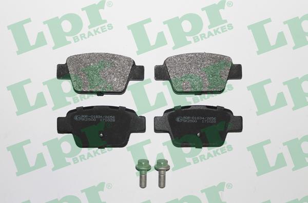 LPR 05P780 - Тормозные колодки, дисковые, комплект www.parts5.com