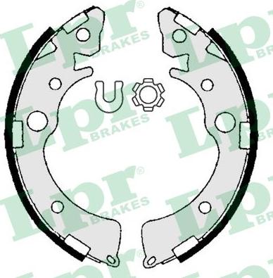 LPR 06980 - Brake Shoe Set www.parts5.com