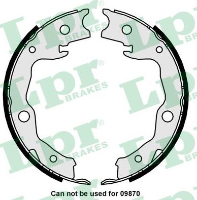 LPR 01034 - Brake Shoe Set, parking brake parts5.com