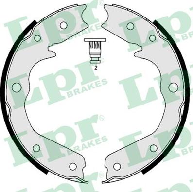 LPR 08970 - Brake Shoe Set, parking brake www.parts5.com