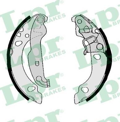 LPR 08190 - Brake Shoe Set www.parts5.com